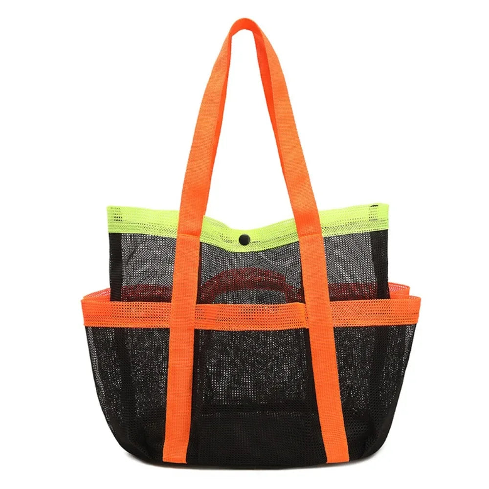 Sac de Plage Tote Portable Respirant - Pliable Grande Capacité Séchage Rapide