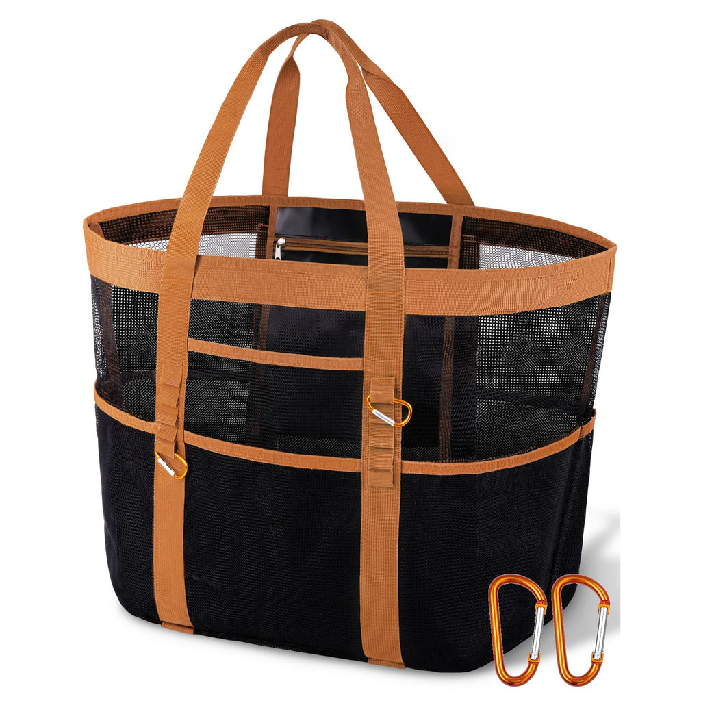 Large Capacity Tote Beach Bag - Unisex for Travel, Pool, Holidays, and Outdoor Activities