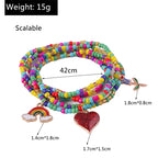 Bohemian Beaded Anklet - Embroidered Foot Jewelry