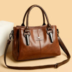 Sac à Main Cuir Souple Femme - Grand Cabas Luxury Épaule Crossbody