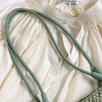 Hand-woven straw beach bag - Large capacity gradient travel bag for women