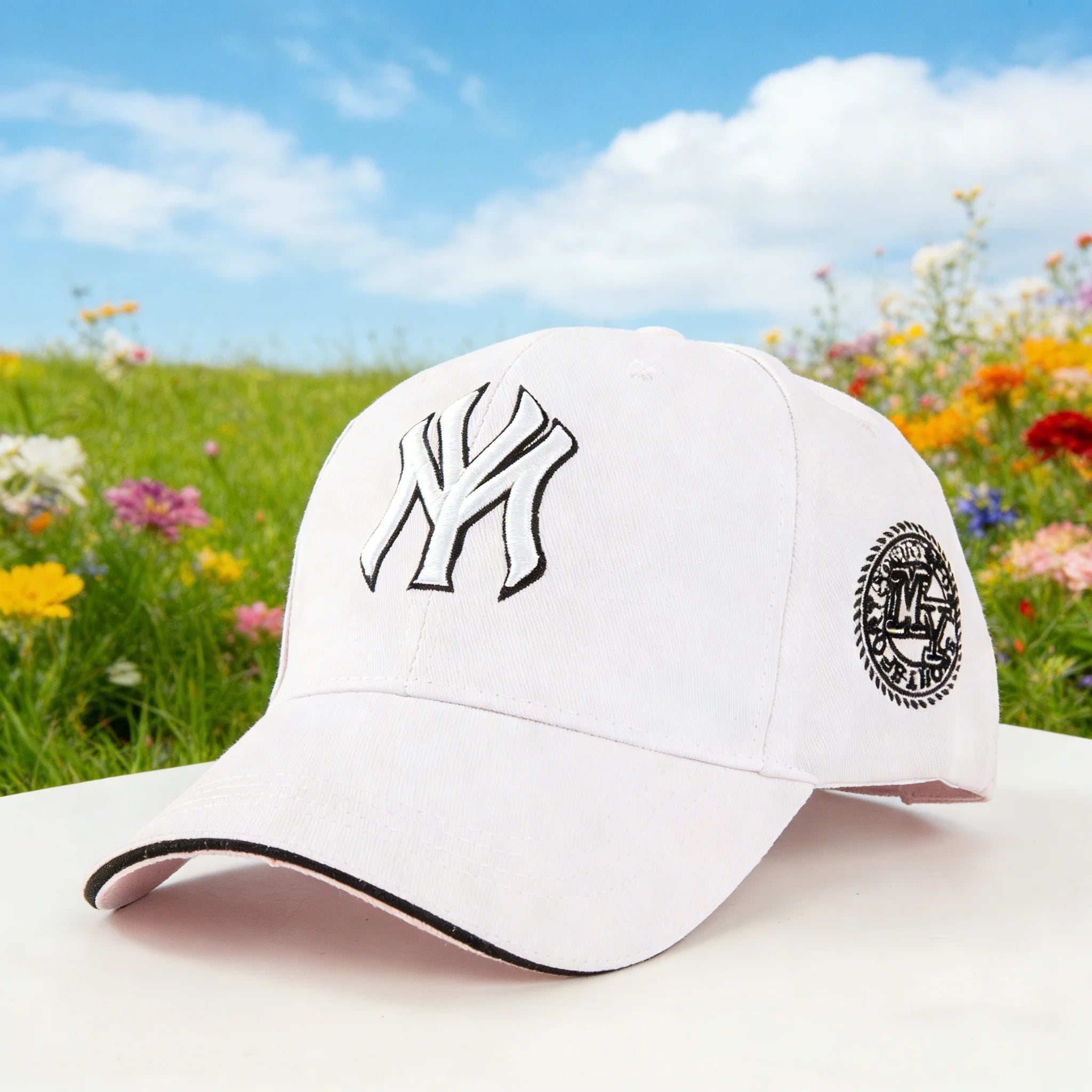 Casquette Baseball New York Rétro Ajustable - Logo Classique Badges Vintage Unisexe