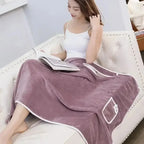Toalla de baño portátil para mujer de 140x85cm - Toalla de secado rápido para spa, playa, gimnasio y yoga.
