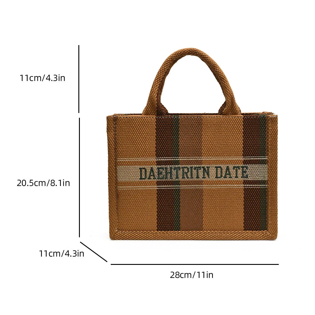 Sac de Plage Boho Fashion Grande Capacité - Tote Canvas Designer Été 2025