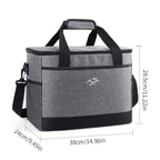 26L Insulated Cooler Bag Camping Dark Gray-3