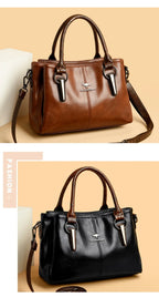 Sac à Main Cuir Souple Femme - Grand Cabas Luxury Épaule Crossbody