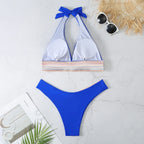 Bikini sexy 2026 para mujer, estilo halter, tanga y cintura alta - Traje de baño brasileño de dos piezas