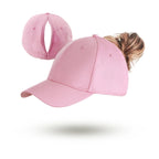 TikTok Heat Magnetic Ponytail Caps For Women Sport Wear Breathable Cotton Adjustable Baseball Hat