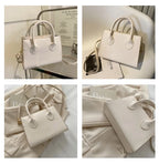 Bolso Negro Elegante — Doble Asa Bandolera Retro FuturaTrend