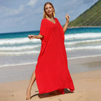 Robe de Plage Longue Cover Up - Paréo Kaftan Maxi Oversize Été