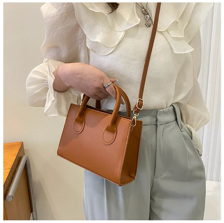 Bolso Negro Elegante — Doble Asa Bandolera Retro FuturaTrend
