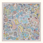 100% Double-Sided Silk Square Scarf 35x35cm — Premium FuturaTrend