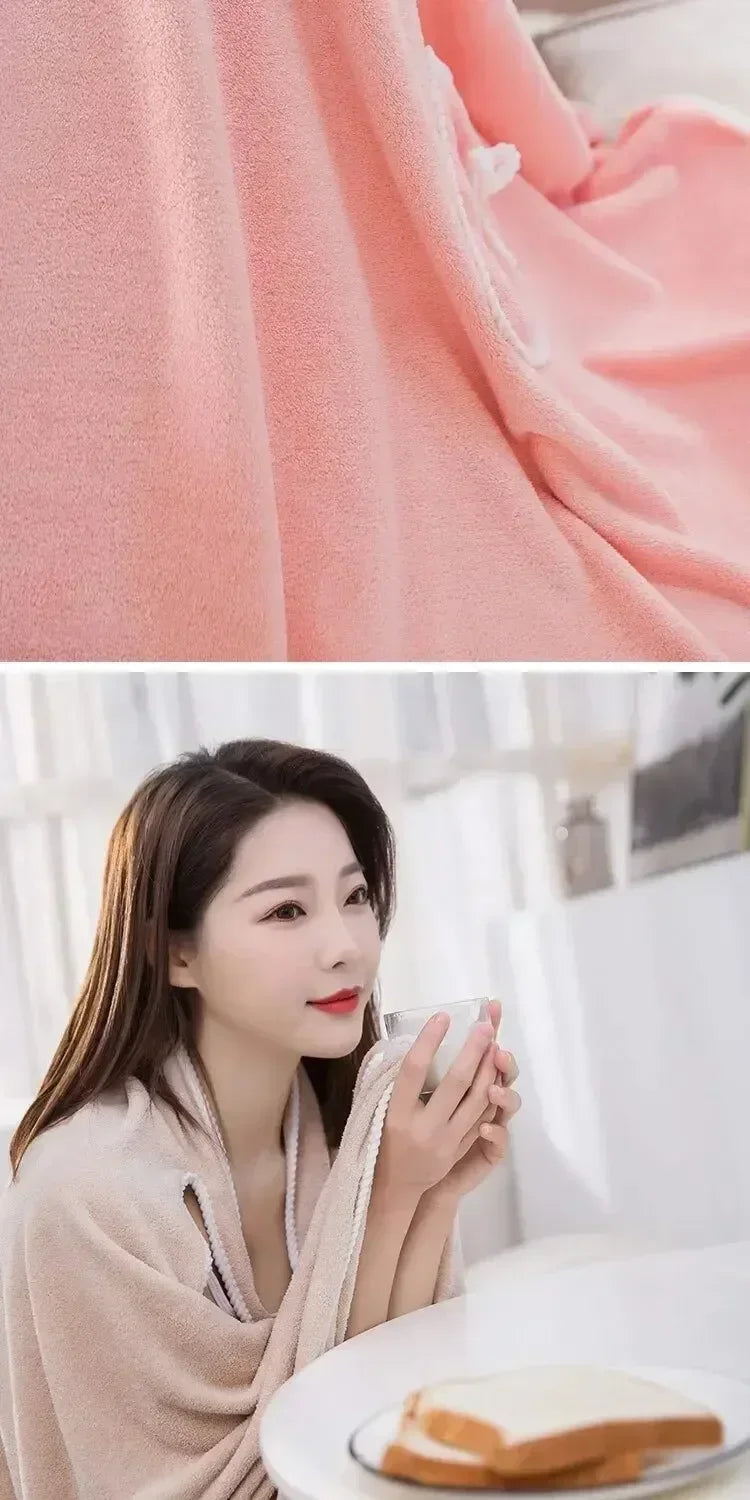 Serviette de Bain Portable Femme 140x85cm - Wrap Séchage Rapide Spa Plage Gym Yoga