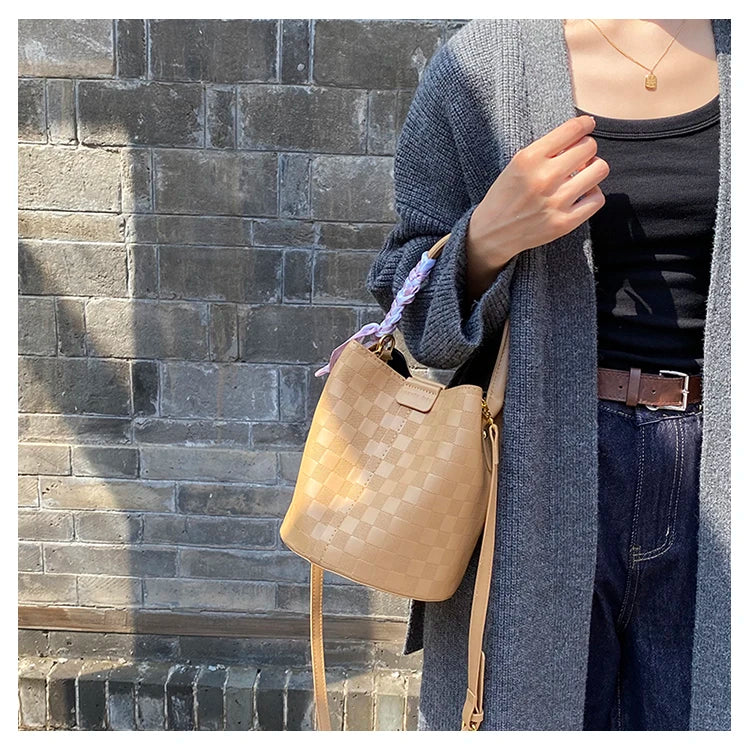 Bolso de hombro de cuero para mujer - Tote grande clásico de lujo