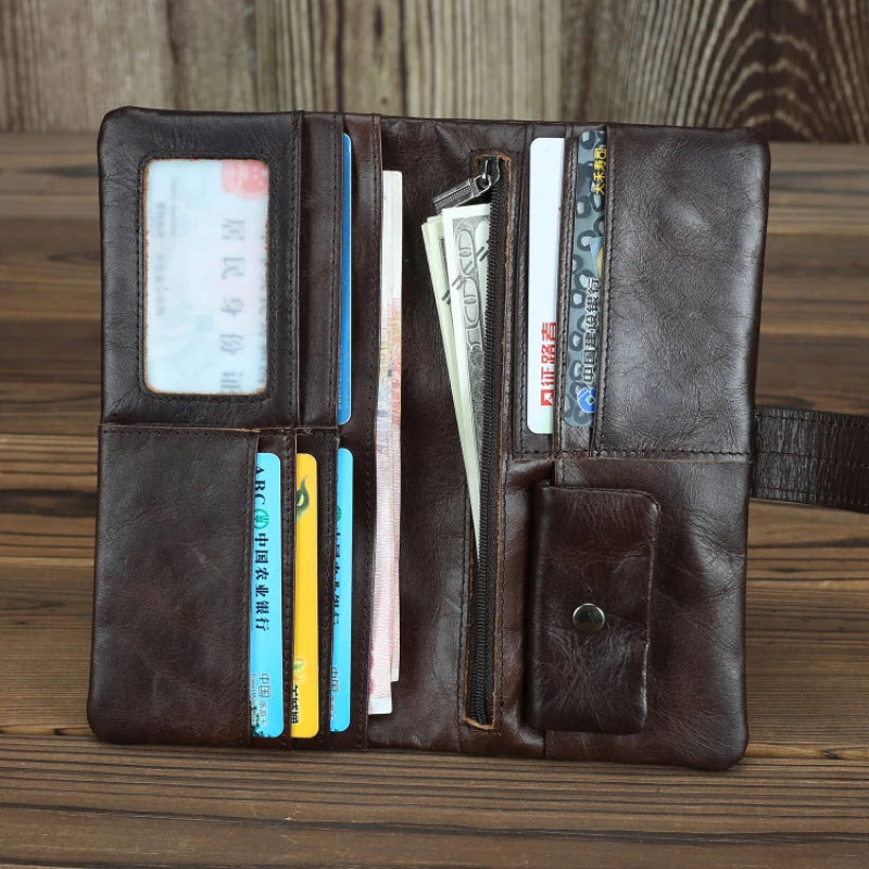 Portefeuille Cuir Véritable Premium — Unisexe Anti-Vol RFID FuturaTrend