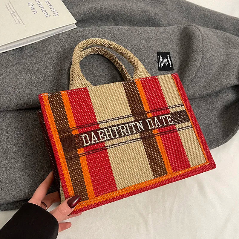 Sac de Plage Boho Fashion Grande Capacité - Tote Canvas Designer Été 2025