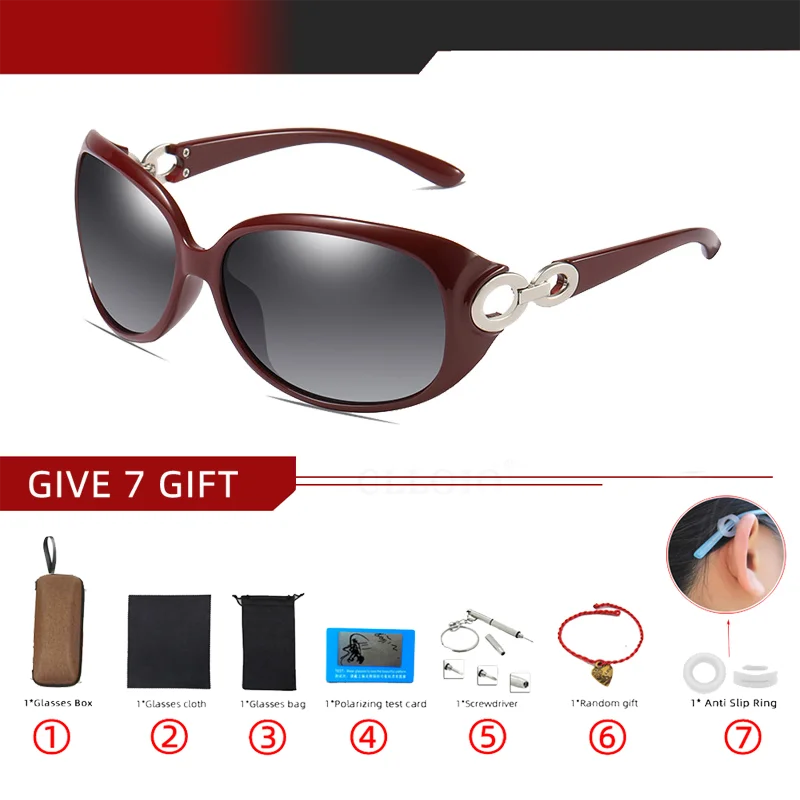 Lunettes de Soleil Polarisées Femme Luxury - Design Vintage