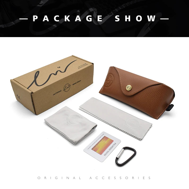 Lunettes de Soleil Femme LM Polarisées Carrées - UV400 Gradient Luxury 2024