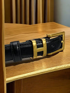 Women's Black Elegant Belt — Versatile Minimalist Design FuturaTrend