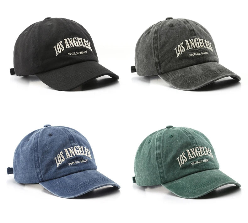 Casquette Baseball Coton Brodée Fashion - Snapback Rétro Ajustable Unisexe Casual