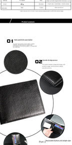 Portefeuille Homme Cuir Compact — Slim Business Minimaliste FuturaTrend