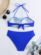 Women's Summer Sexy Push-Up Gradient Bikini - Brazilian Two-Piece Beach Swimsuit