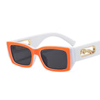 Lunettes de Soleil Rectangulaires Petites Unisexe — Vintage UV400 Travel
