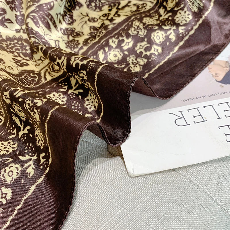 Foulard Femme Satin Imprimé — Collection Luxury 2026 FuturaTrend