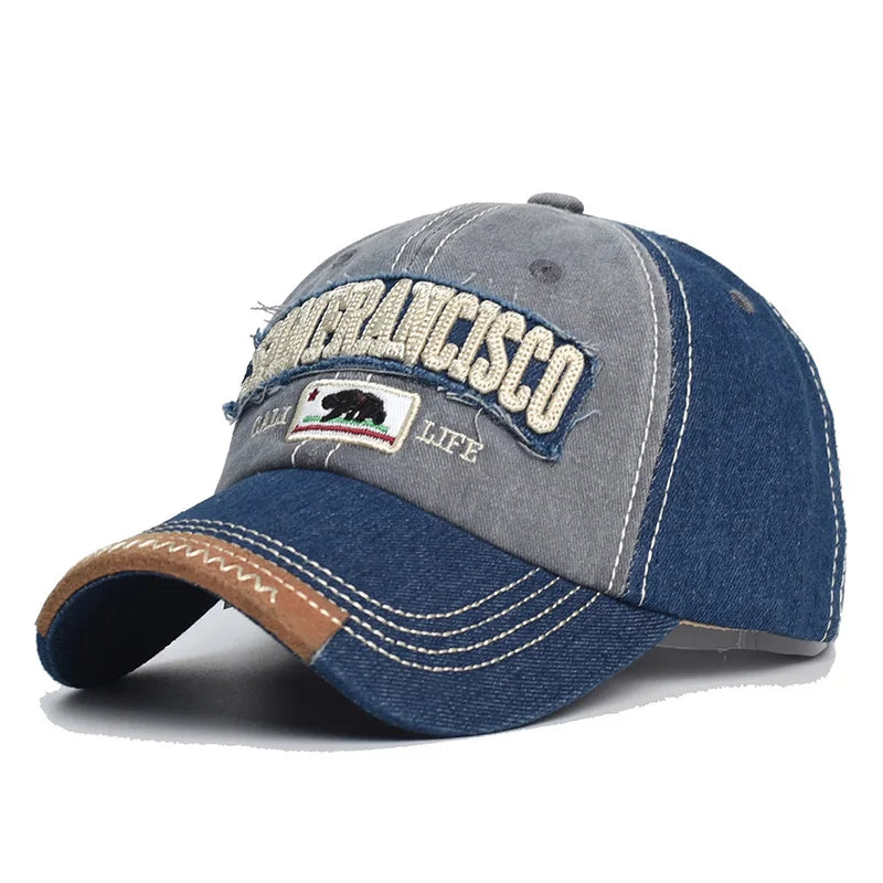 Casquette Baseball Brodée Légère - Visière Courbe Trucker Outdoor Unisexe