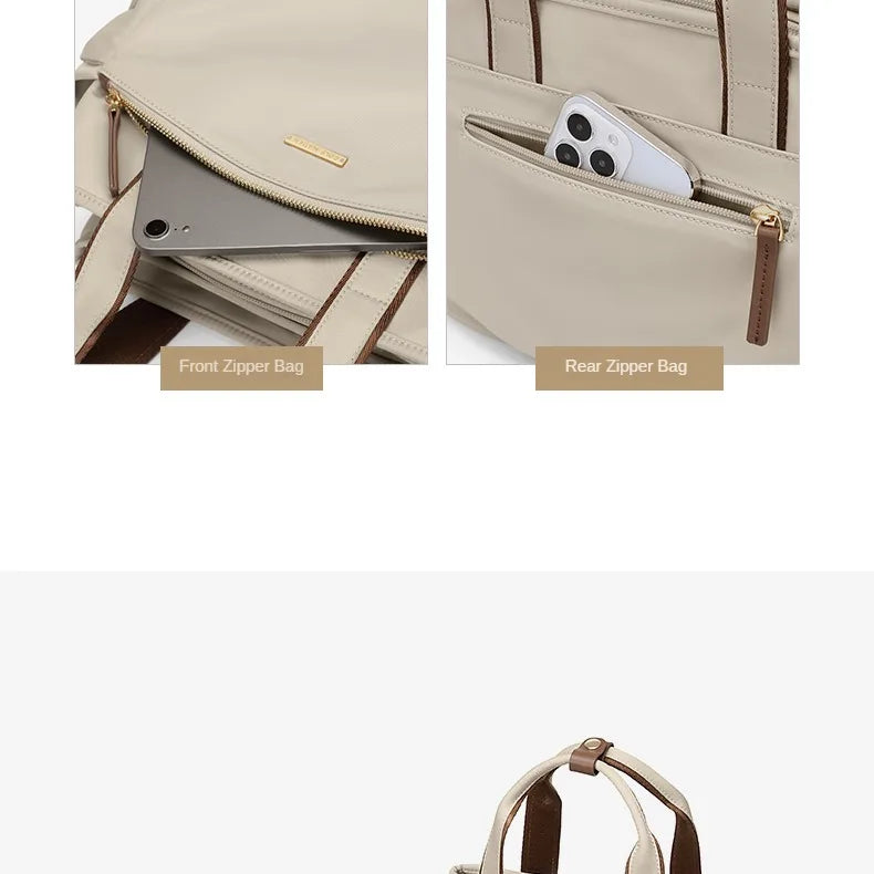 Bolso de Mano Mujer Gran Capacidad Lona — Bandolera Multifunción