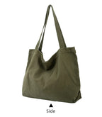 Sac de Plage Tote Canvas Minimaliste Grande Capacité — Couleur Unie FuturaTrend