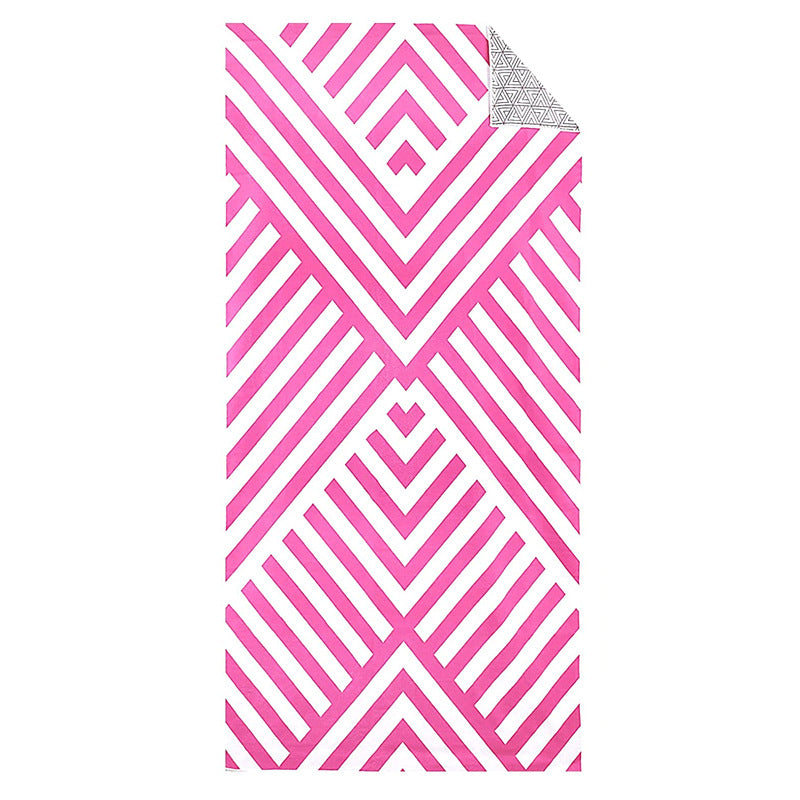 Serviette de Plage Séchage Rapide Anti-Sable - Natation Absorbante Compacte Fleurs