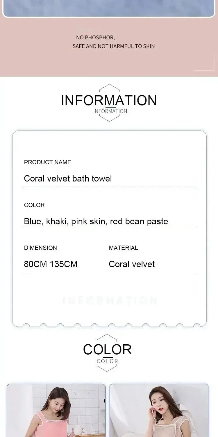 Serviette de Bain Portable Femme 140x85cm - Wrap Séchage Rapide Spa Plage Gym Yoga