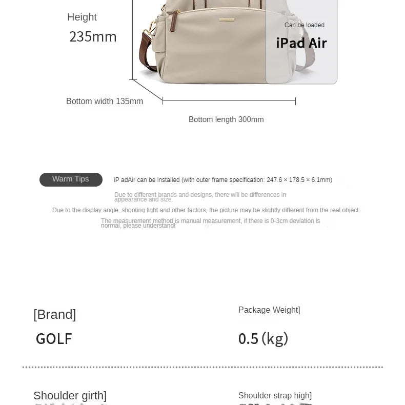 Bolso de Mano Mujer Gran Capacidad Lona — Bandolera Multifunción