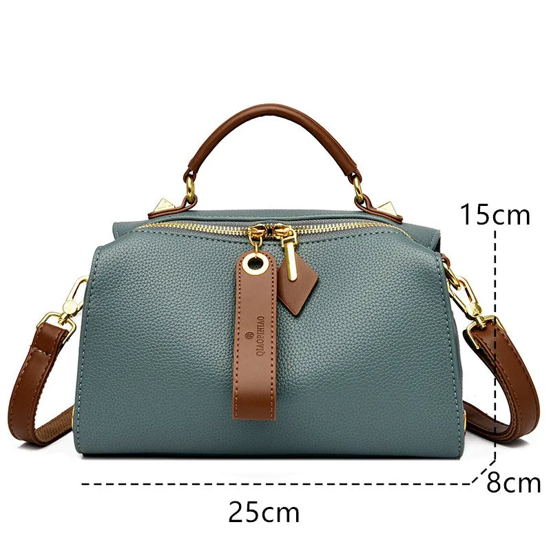PU Leather Crossbody Shoulder Bag – Women (Green)