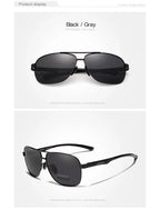 Lunettes de Soleil Homme Polarisées Aluminium — UV400 HD Premium