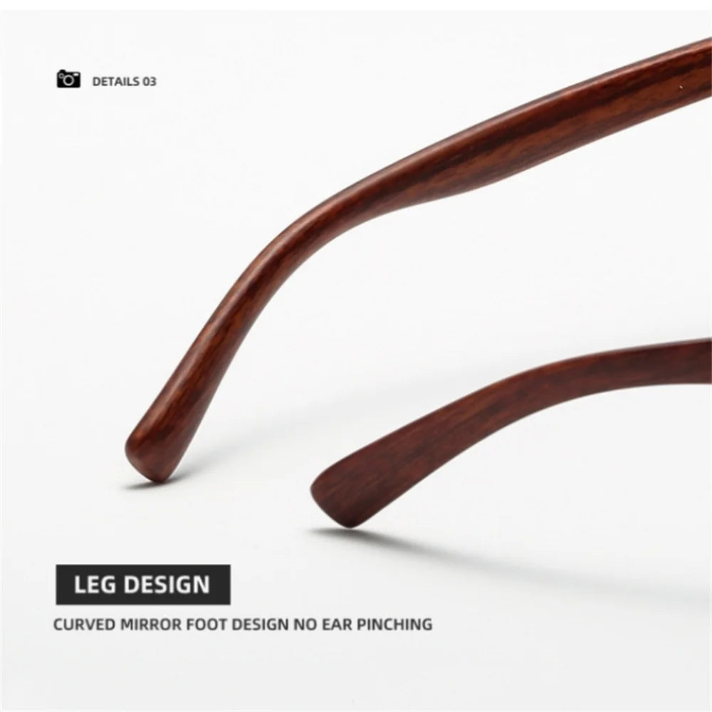 Gafas de Sol Retro Madera Lujo — Diseño Vintage UV400 Unisex