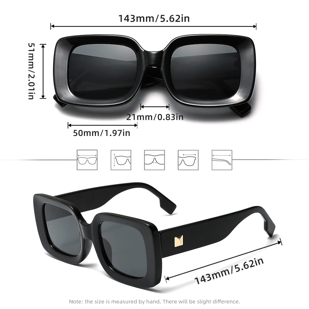Lunettes de Soleil Femme Vintage Classique — Style Iconique UV400 Luxury