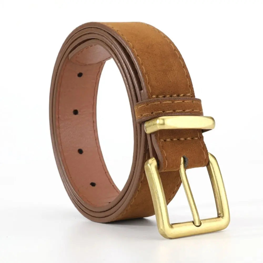 Cinturón de gamuza prémium para mujer — Hebilla elegante y versátil FuturaTrend