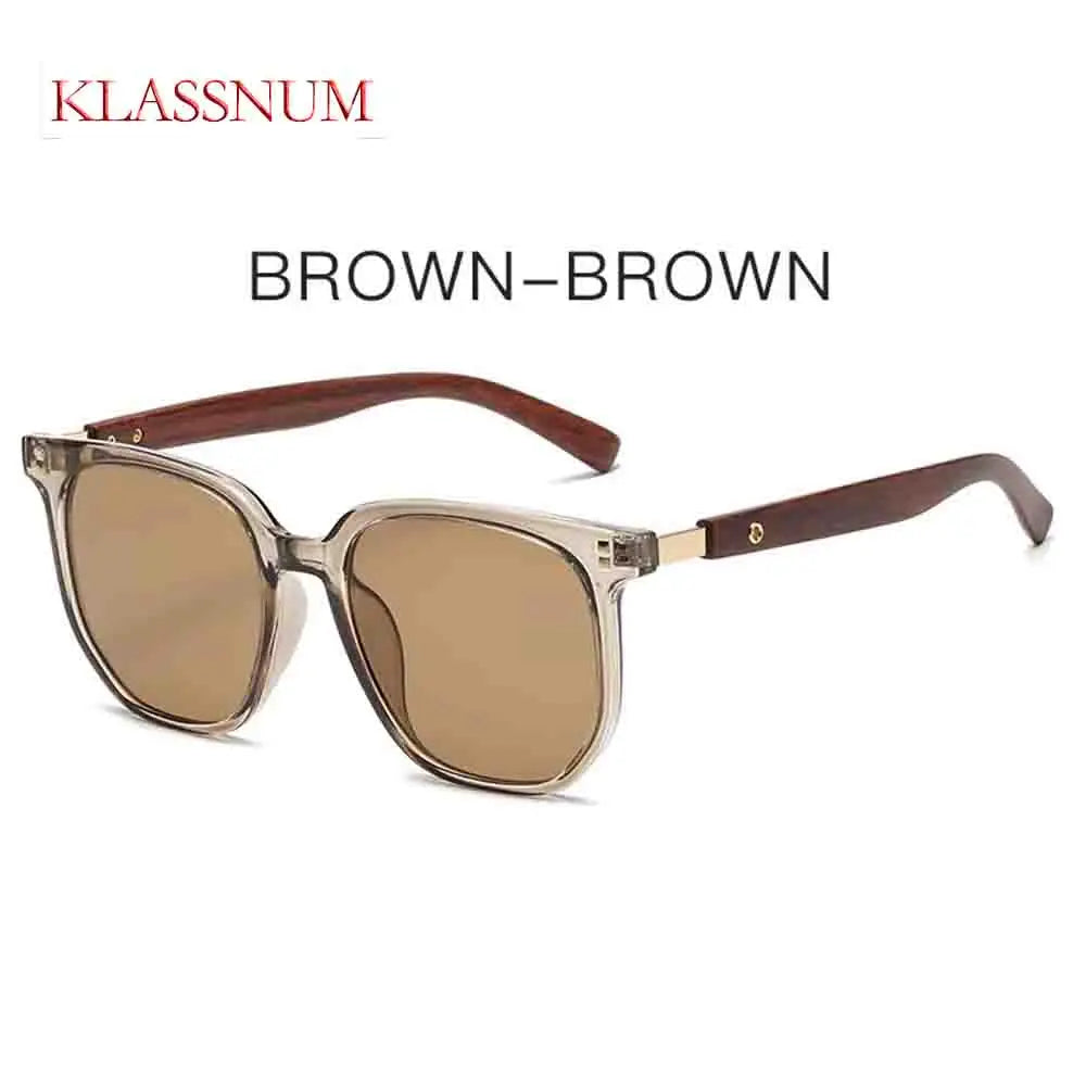 Lunettes de Soleil Rétro Bois Luxury - Design Vintage UV400
