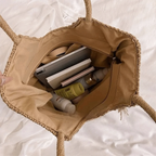 Sac de Plage Tote Tressé Femme — Grande Capacité Été FuturaTrend