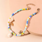 Bohemian Beaded Anklet - Embroidered Foot Jewelry