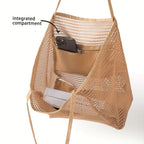Bolso de Playa Tote de Poliéster Tejido para Mujer — Gran Capacidad Viaje FuturaTrend