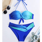 Women's Summer Sexy Push-Up Gradient Bikini - Brazilian Two-Piece Beach Swimsuit