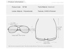 Lunettes de Soleil Homme Polarisées Aluminium — UV400 HD Premium