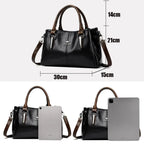 Sac à Main Cuir Souple Femme - Grand Cabas Luxury Épaule Crossbody