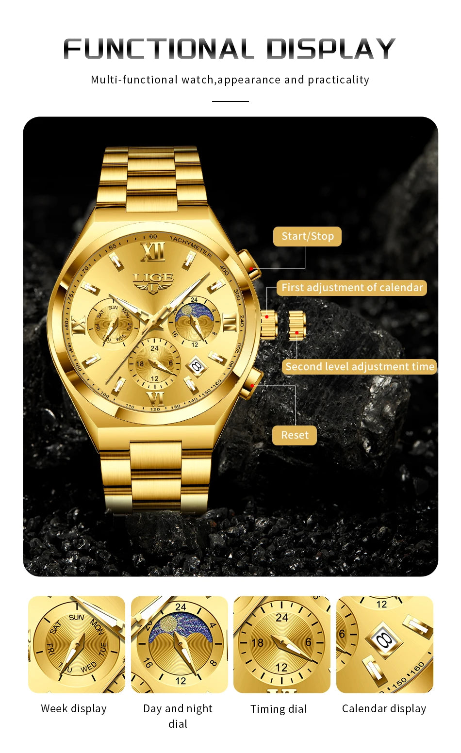 Montre Femme Minimaliste Luxury Waterproof — Casual Élégant