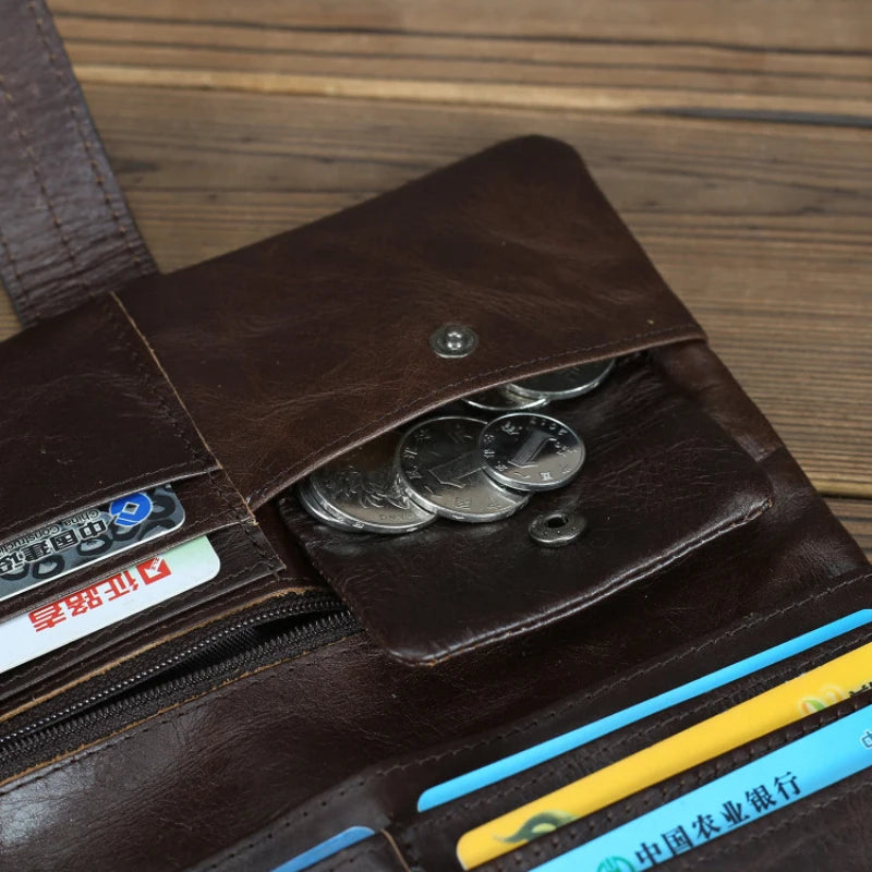 Portefeuille Cuir Véritable Premium — Unisexe Anti-Vol RFID FuturaTrend