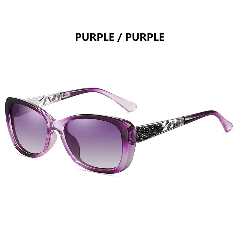 Lunettes de Soleil Femme LM Polarisées Carrées - UV400 Gradient Luxury 2024