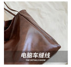 Bolso Tote de Mujer de Gran Capacidad - Cuero Suave de Hombro Retro 2026